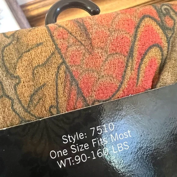 New! Deadstock 90’s Opaque Tattoo Print Tights - Picture 5 of 6